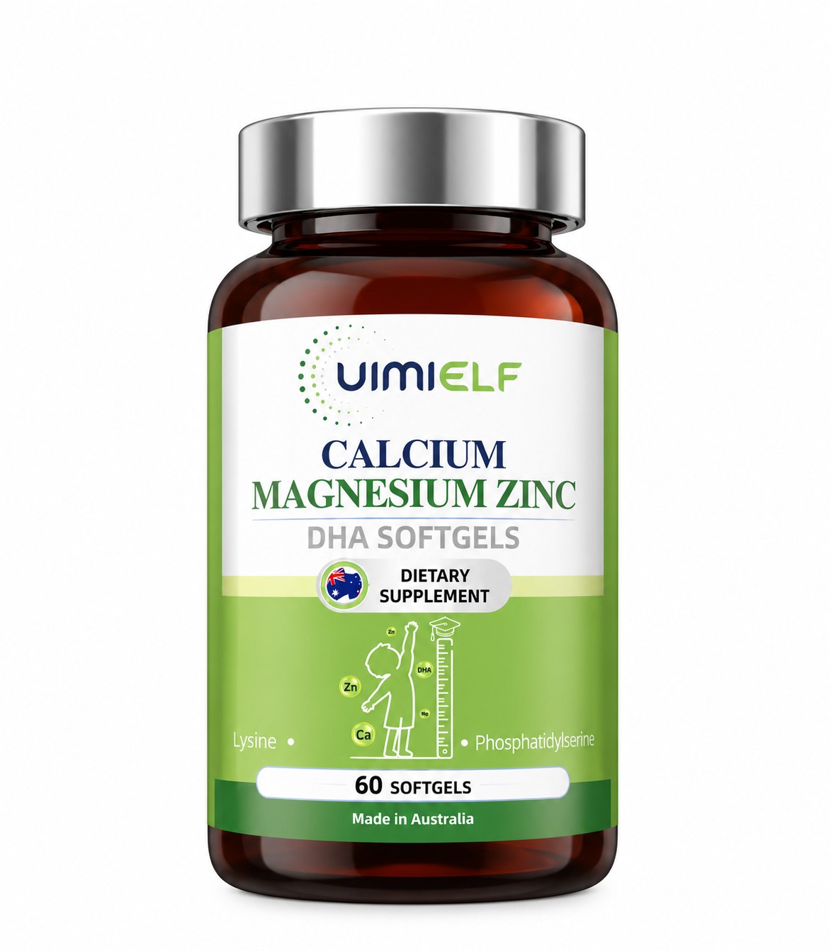 1.04 Calcium, Magnesium, Zinc & DHA Softgels - Image 1